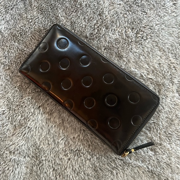 Comme des Garçons Dot Embossed Long Zipped Wallet - Picture 1 of 7